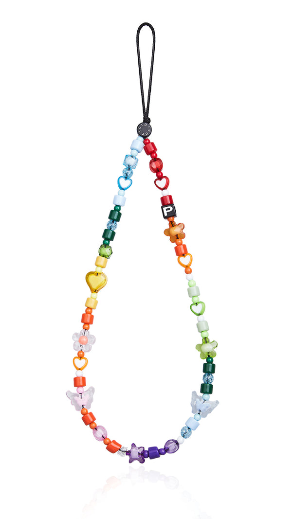 Love Rainbow Beads Mobile Phone Charm