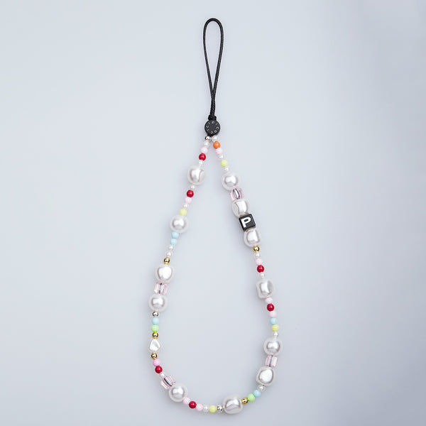 Multicolor pearl mobile Phone Charm